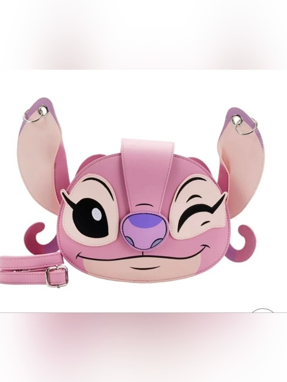 Nwt! Loungefly Disney Lilo & Stitch Angel 3D Winking Crossbody Bag